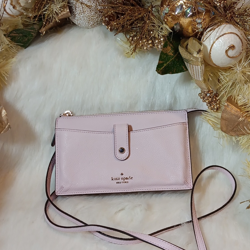 Kate Spade ♠️ Leather Jackson Small Tab Crossbody Purse